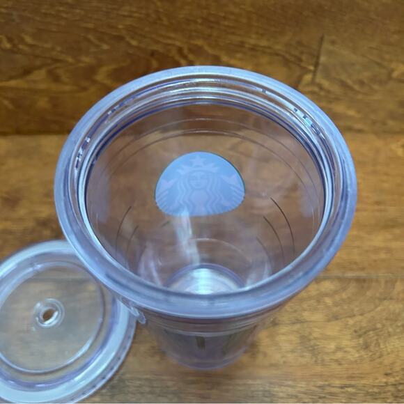 STARBUCKS Cold Cup Clear Grande Tumbler Traveler - Picture 4 of 5